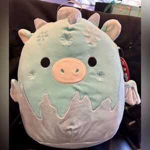 BNWT FTM Miles the Dragon ornament 12” Squishmallows